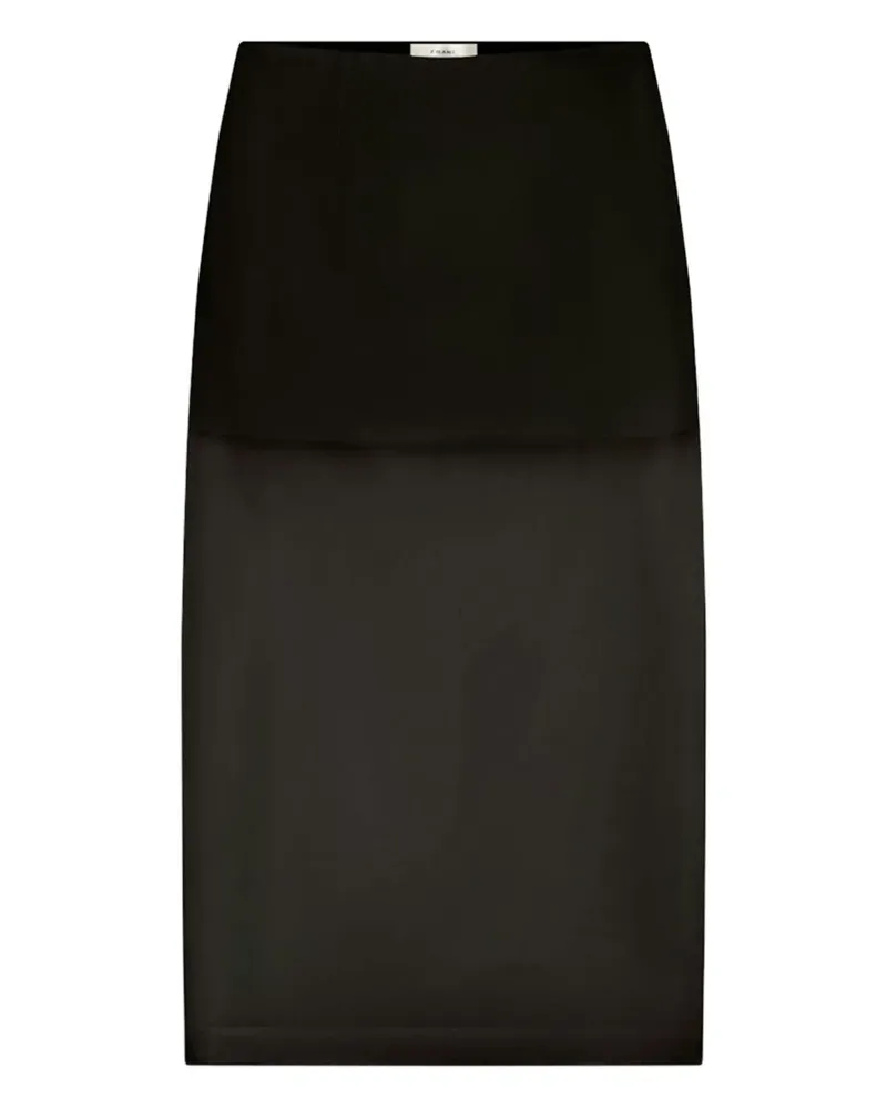 Frame Denim back-slit midi skirt - Schwarz Schwarz