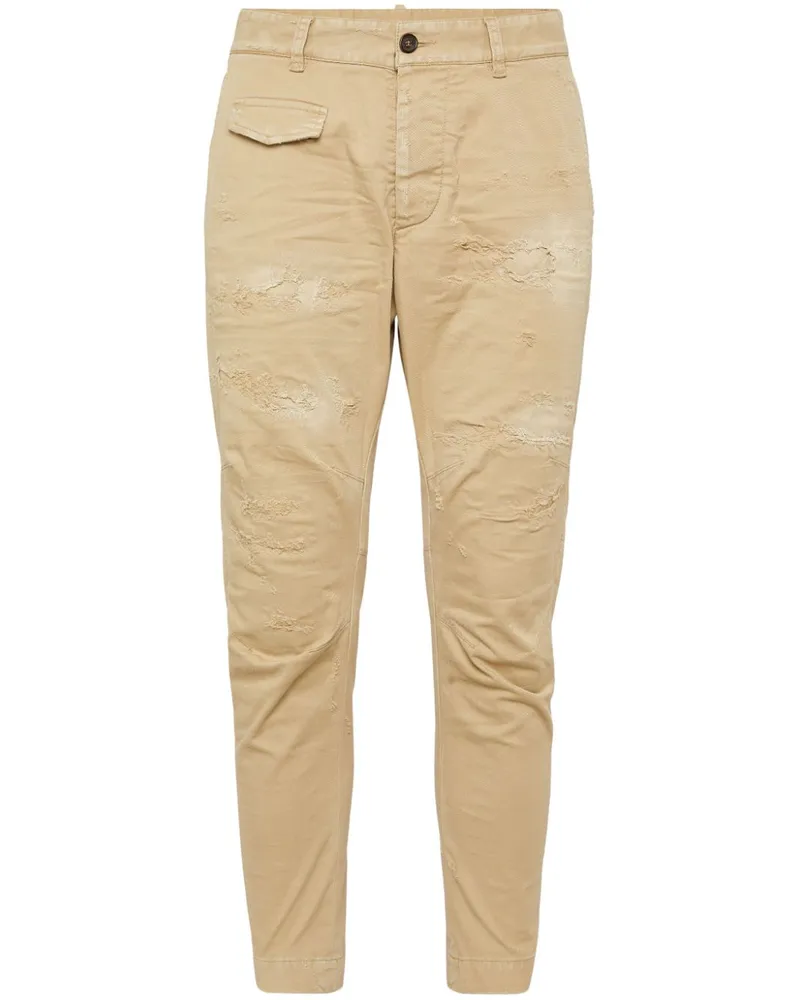 Dsquared2 Sexy Chino im Distressed-Look - Nude Nude