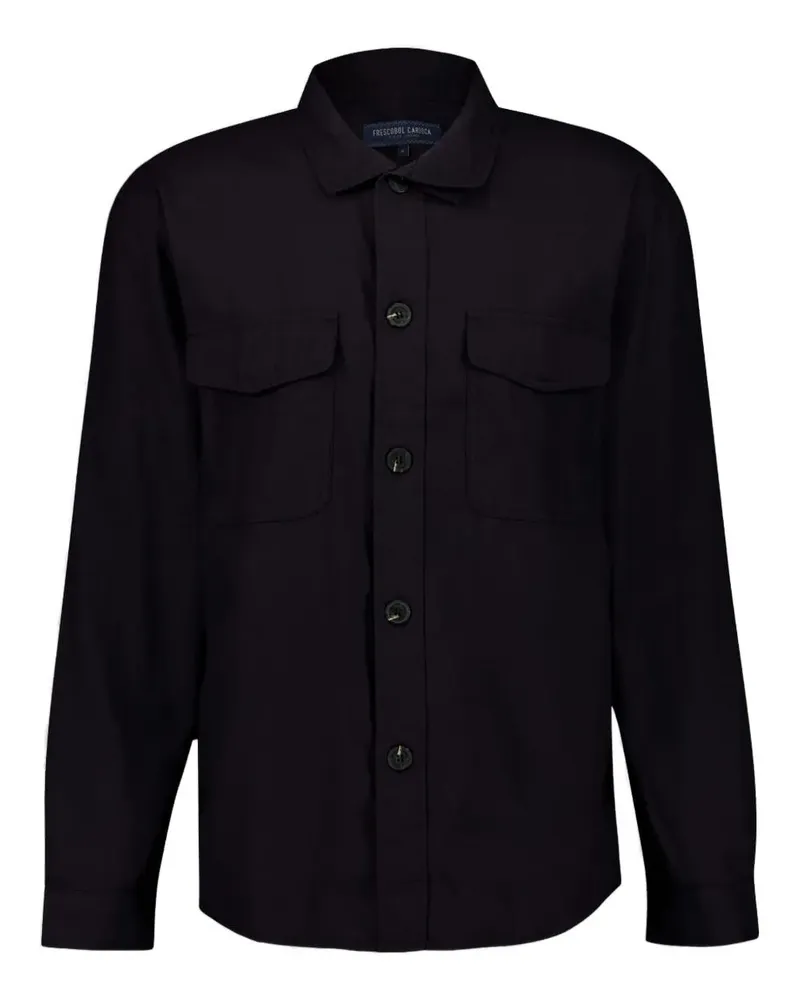 Frescobol Carioca Nuno Hemdjacke mit Taschen - Schwarz Schwarz