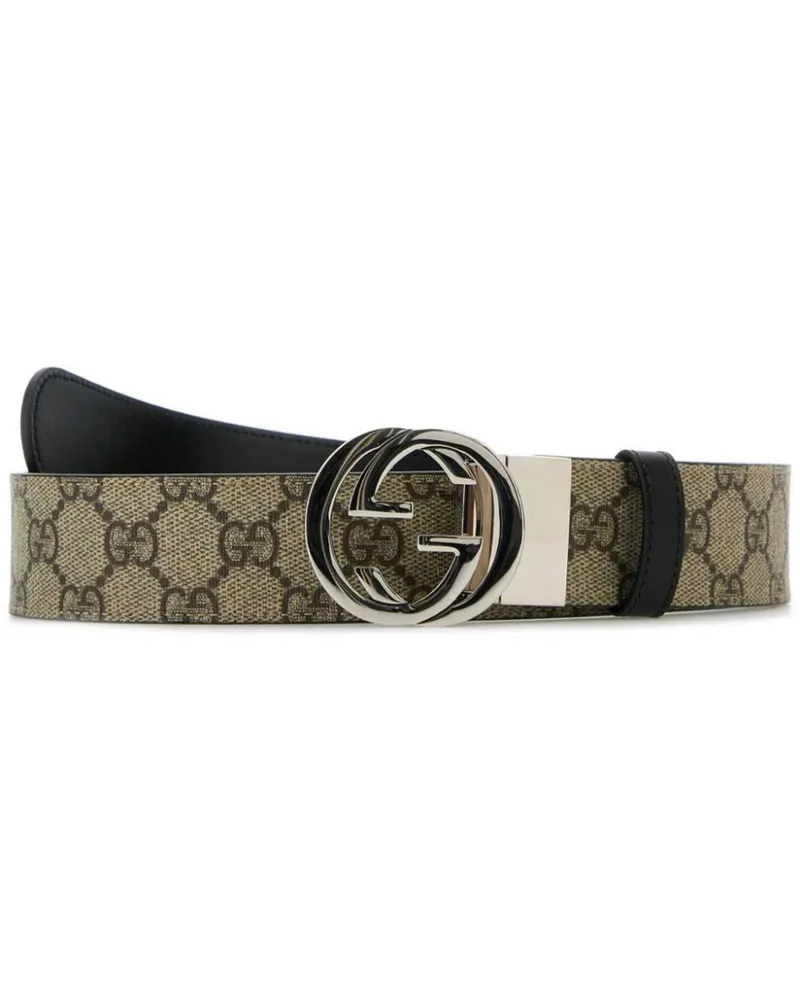 Gucci Wendbarer Gürtel mit GG-Schnalle - Nude Nude
