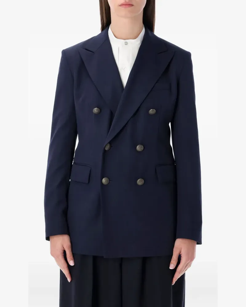 Ralph Lauren Doppelreihiger Blazer - Blau Blau