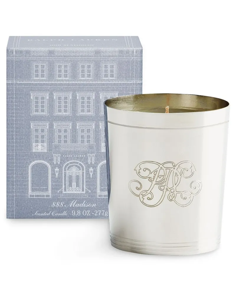 Ralph Lauren Home Madison Flagship Kerze Silber