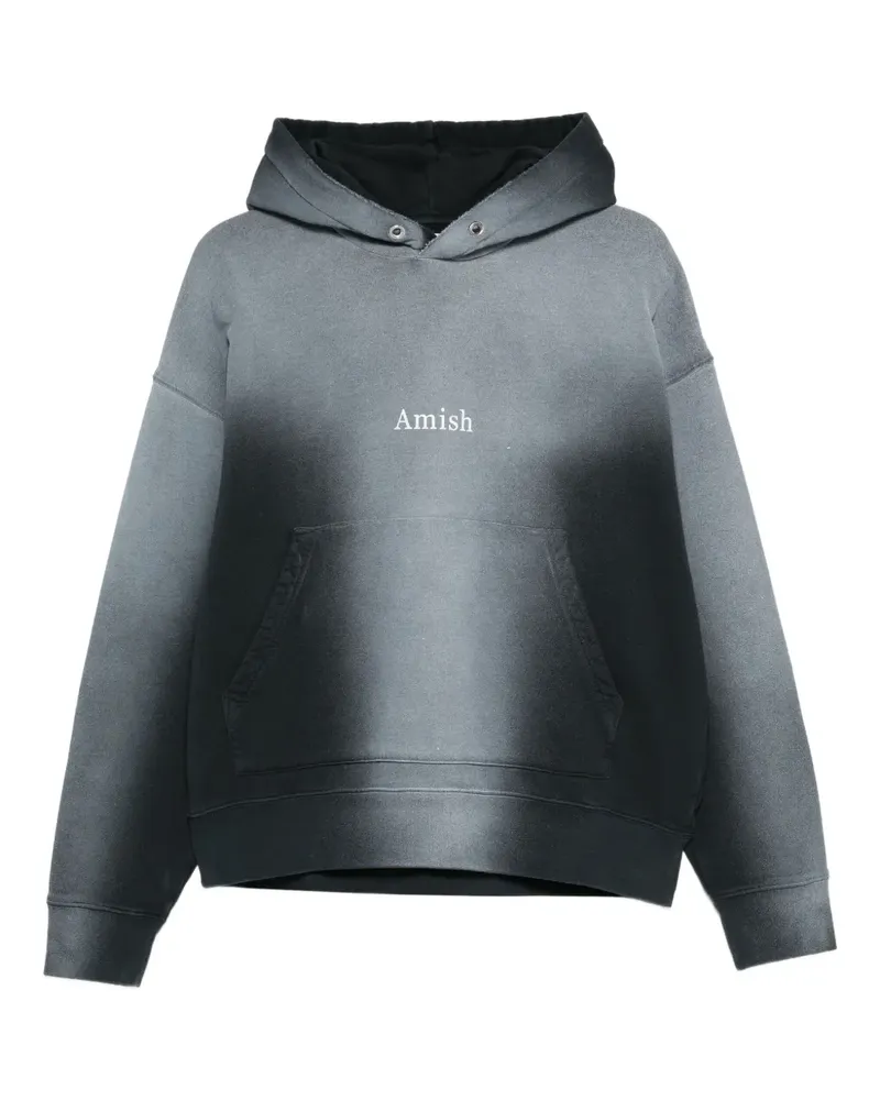 Amish Hoodie mit Logo-Print - Schwarz Schwarz