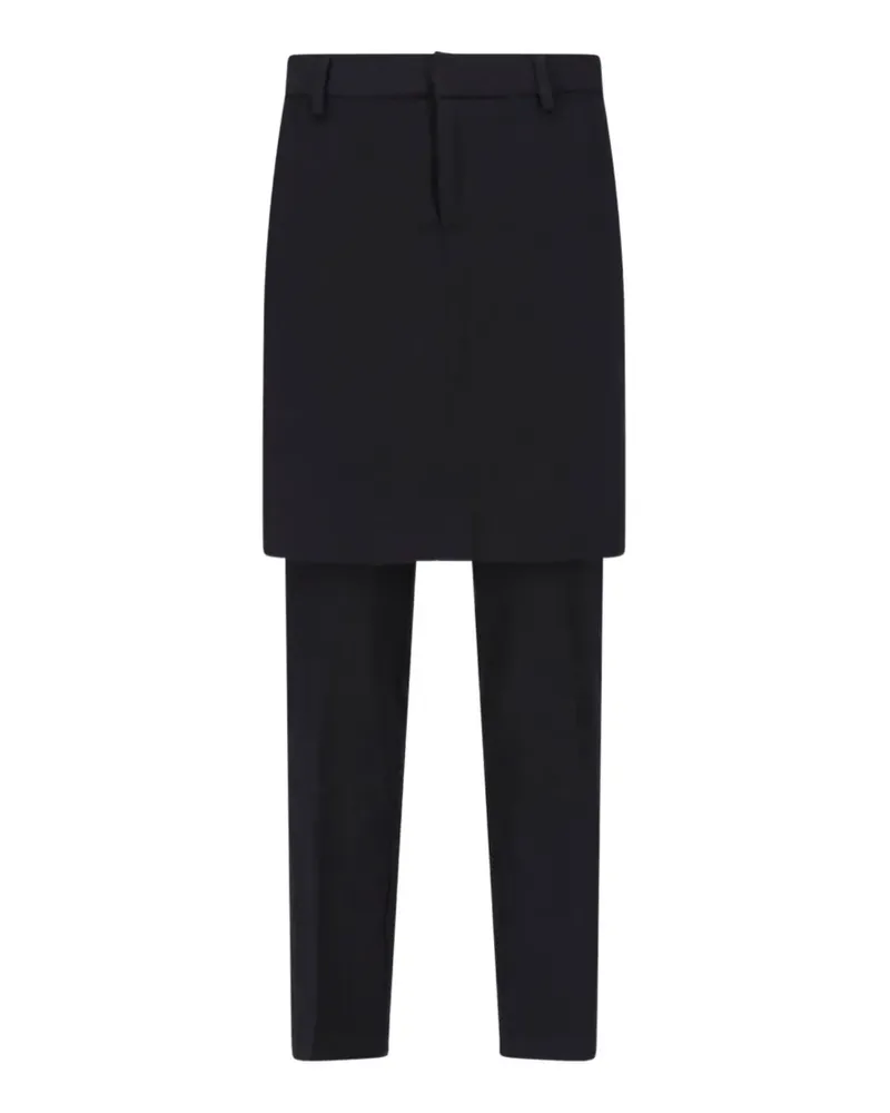 GIMAGUAS Mia Hose mit Rock-Overlay im Layering-Look - Schwarz Schwarz