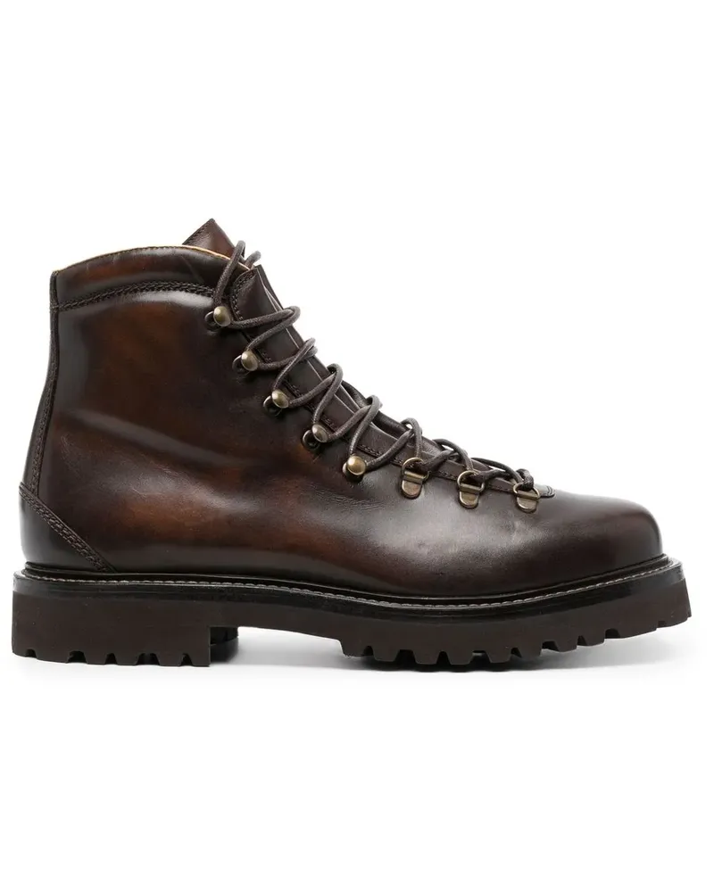 Brunello Cucinelli Knöchelhohe Schnürstiefel - Braun Braun