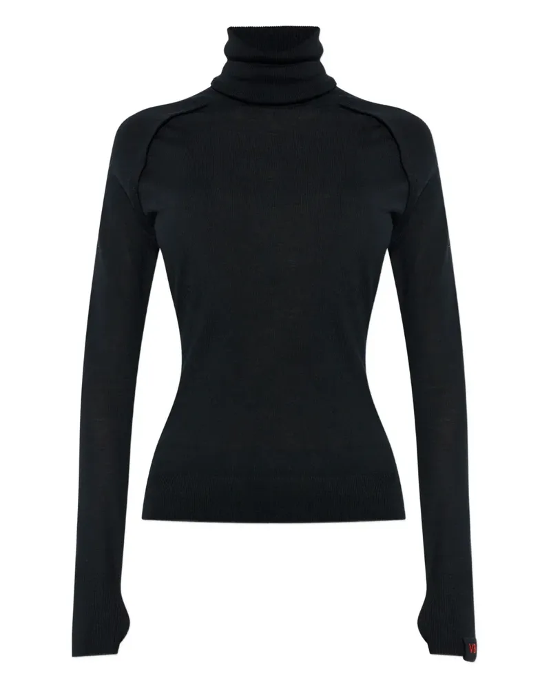 Victoria Beckham Oberteil mit Rollkragen - Schwarz Schwarz