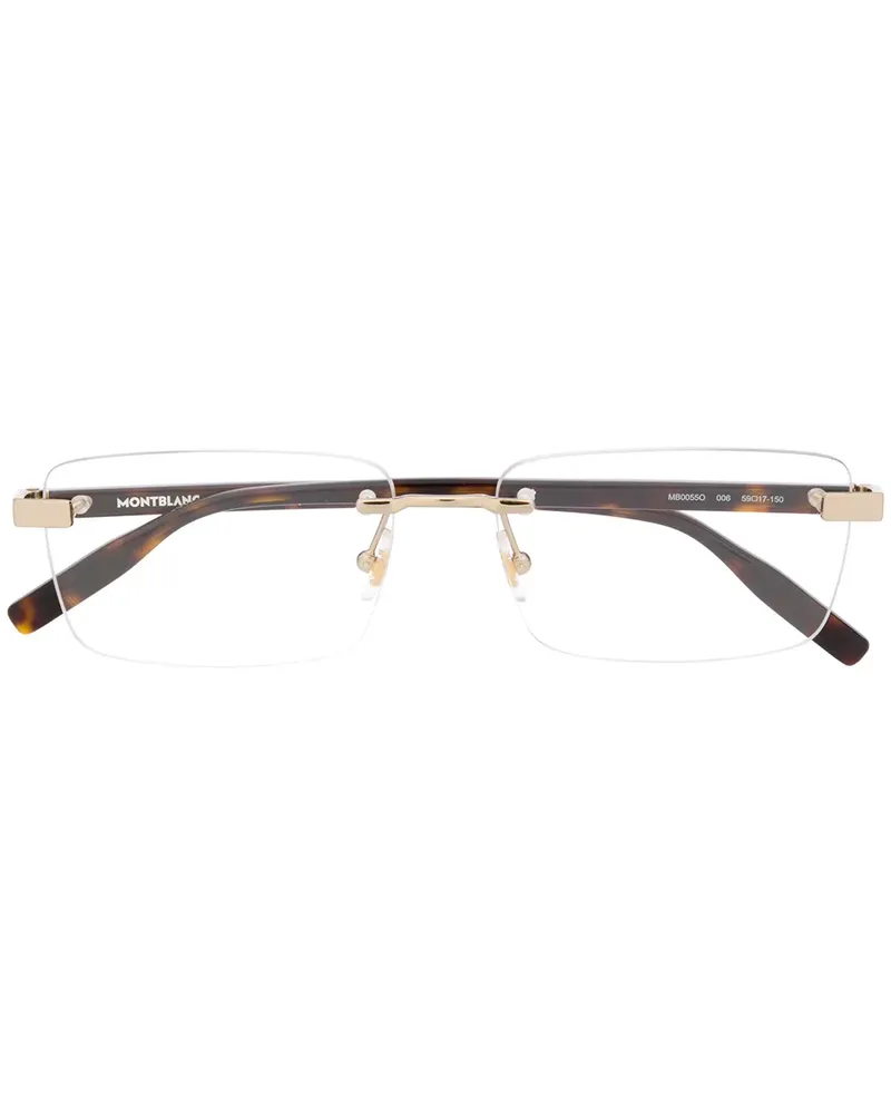 Montblanc Rahmenlose Brille - Schwarz Schwarz