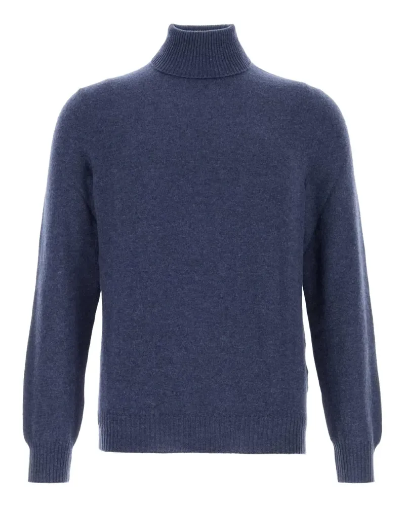 Fedeli Rollkragenpullover aus Kaschmir - Blau Blau
