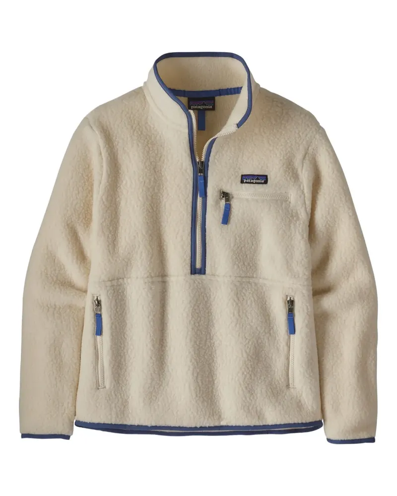 Patagonia Retro Pile Marsupial Sweatshirt mit kurzem Reißverschluss - Nude Nude