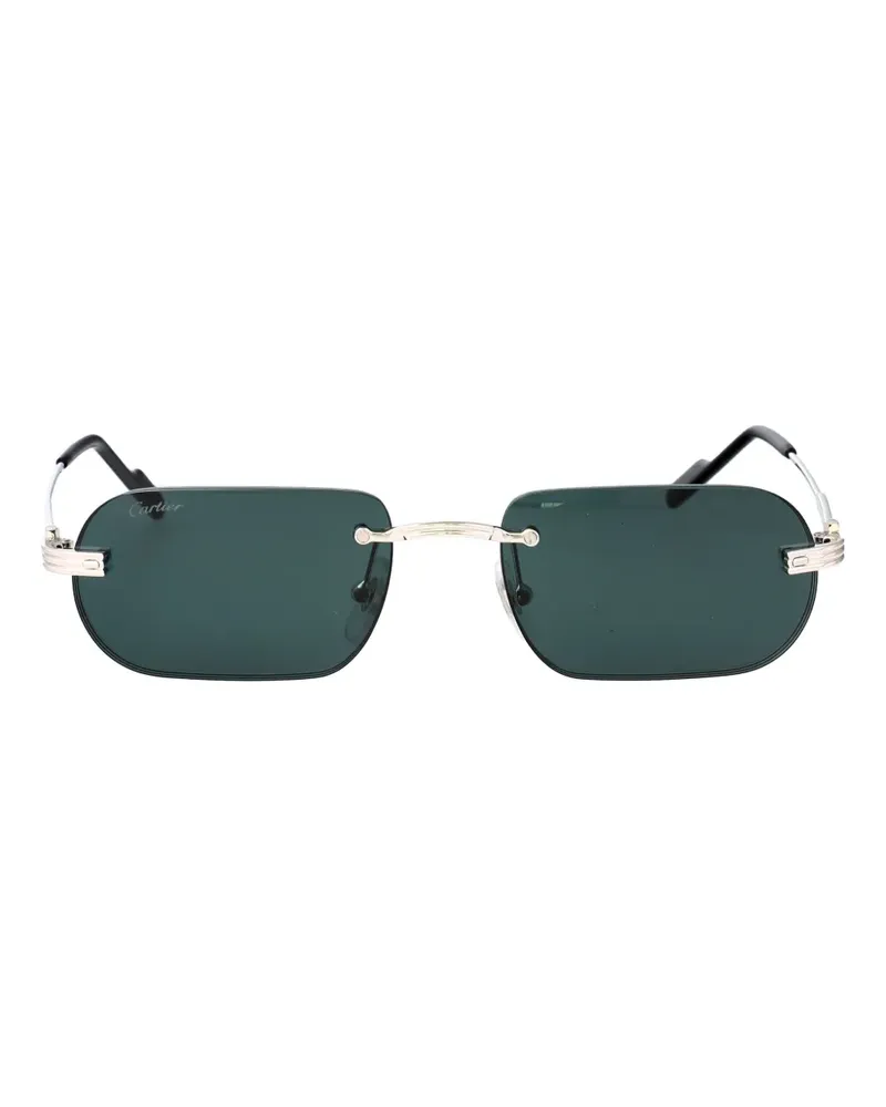 Cartier rectangle sunglasses - Silber Silber