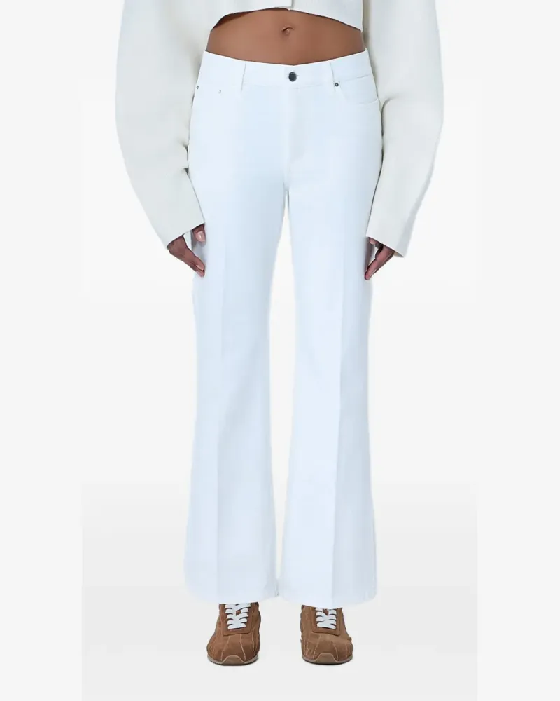 Totême Kick Jeans mit Gürtel - Weiß Weiß