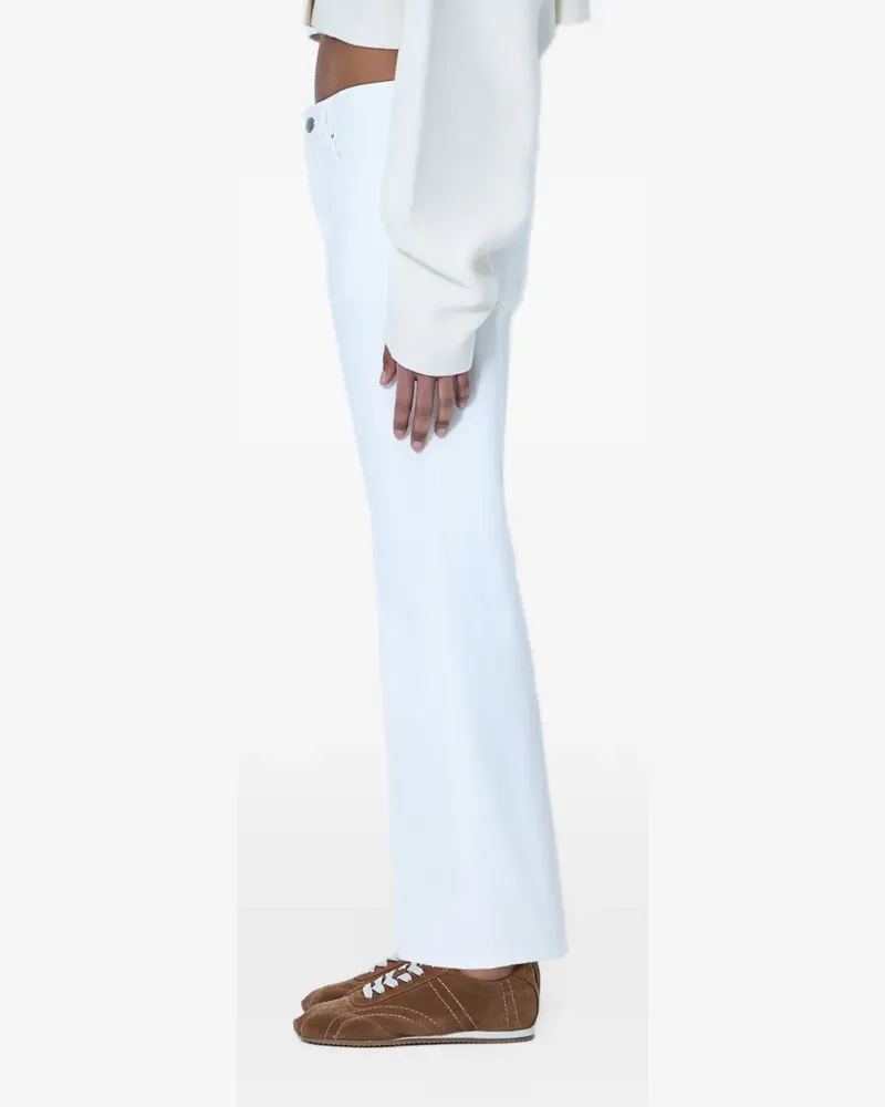 Totême Kick Jeans mit Gürtel - Weiß Weiß