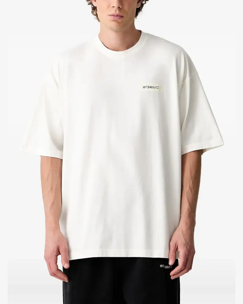 VETEMENTS T-Shirt im Oversized-Look - Nude Nude