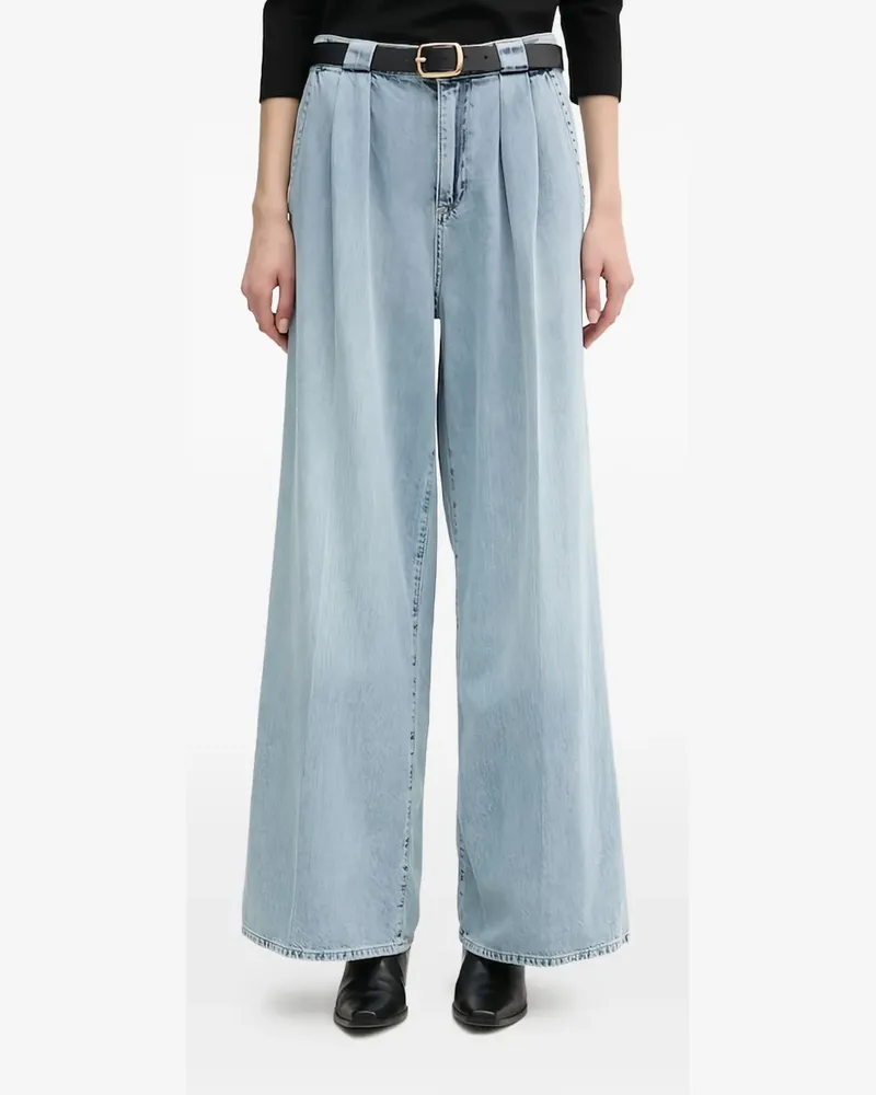 JOOP! pleated wide-leg jeans - Blau Blau