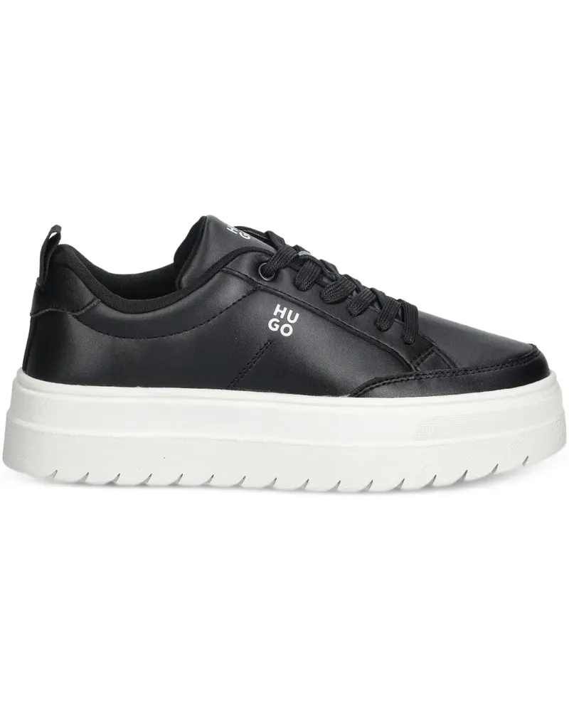 HUGO BOSS Sneakers mit Schnürung - Schwarz Schwarz