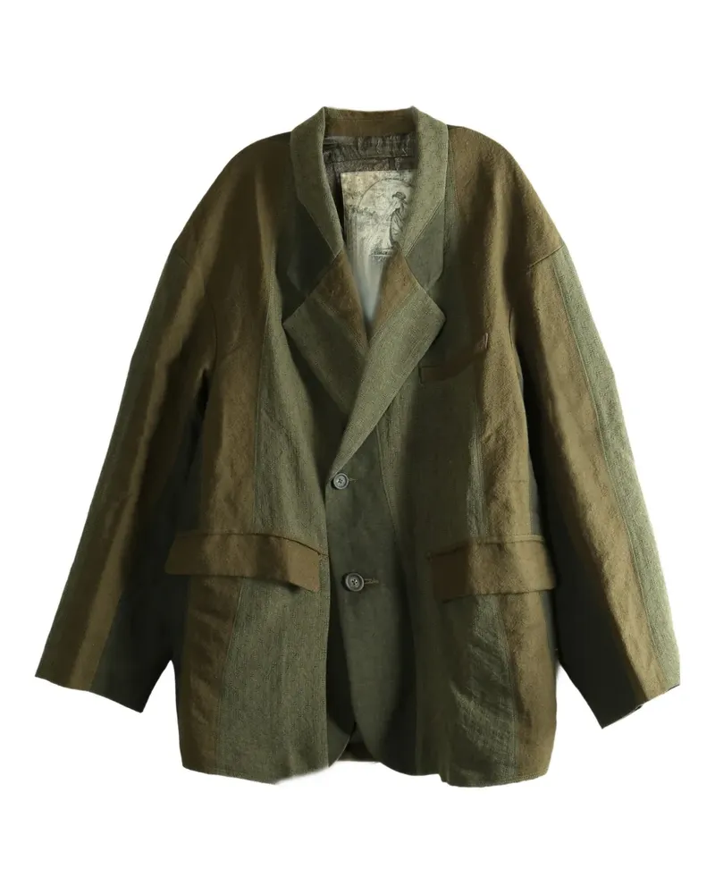 Ziggy Chen single-breasted blazer - Grün Grün
