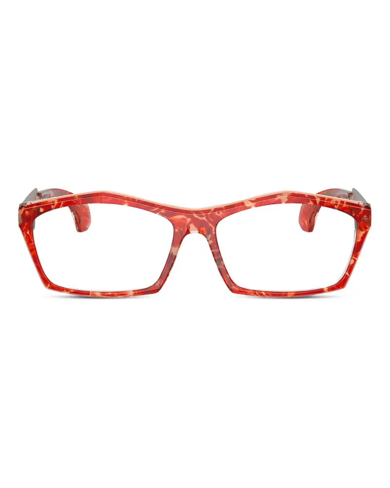 Alain Mikli Brille mit geometrischem Gestell - Rot Rot