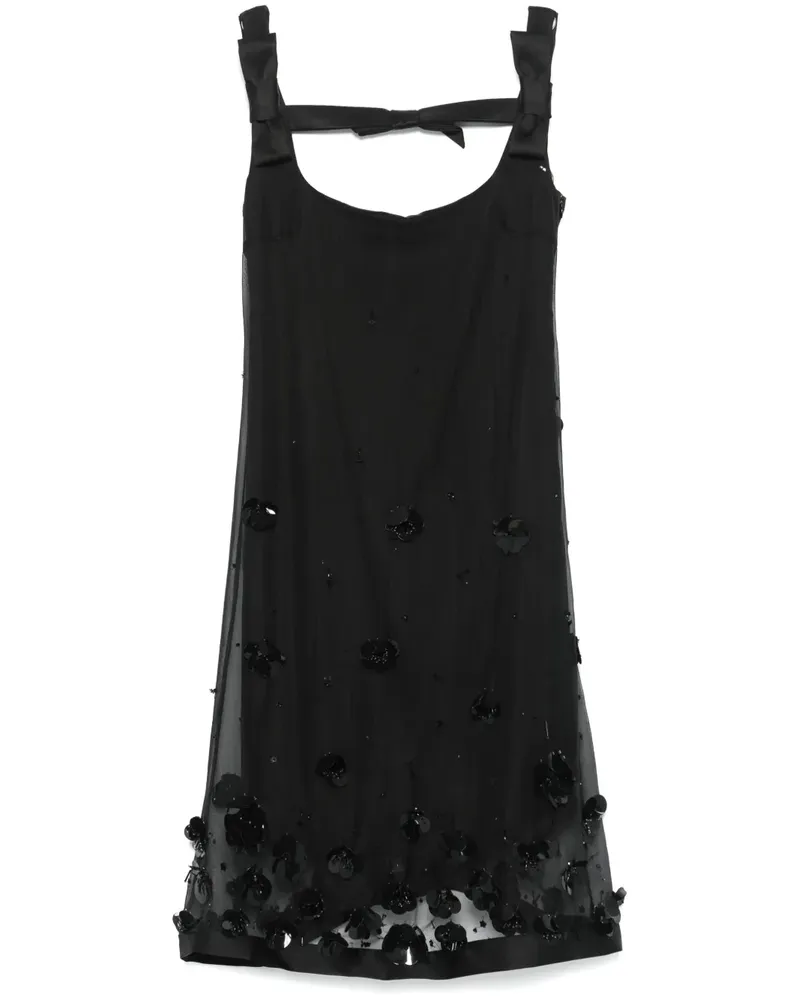 Viktor & Rolf Besticktes Minikleid - Schwarz Schwarz