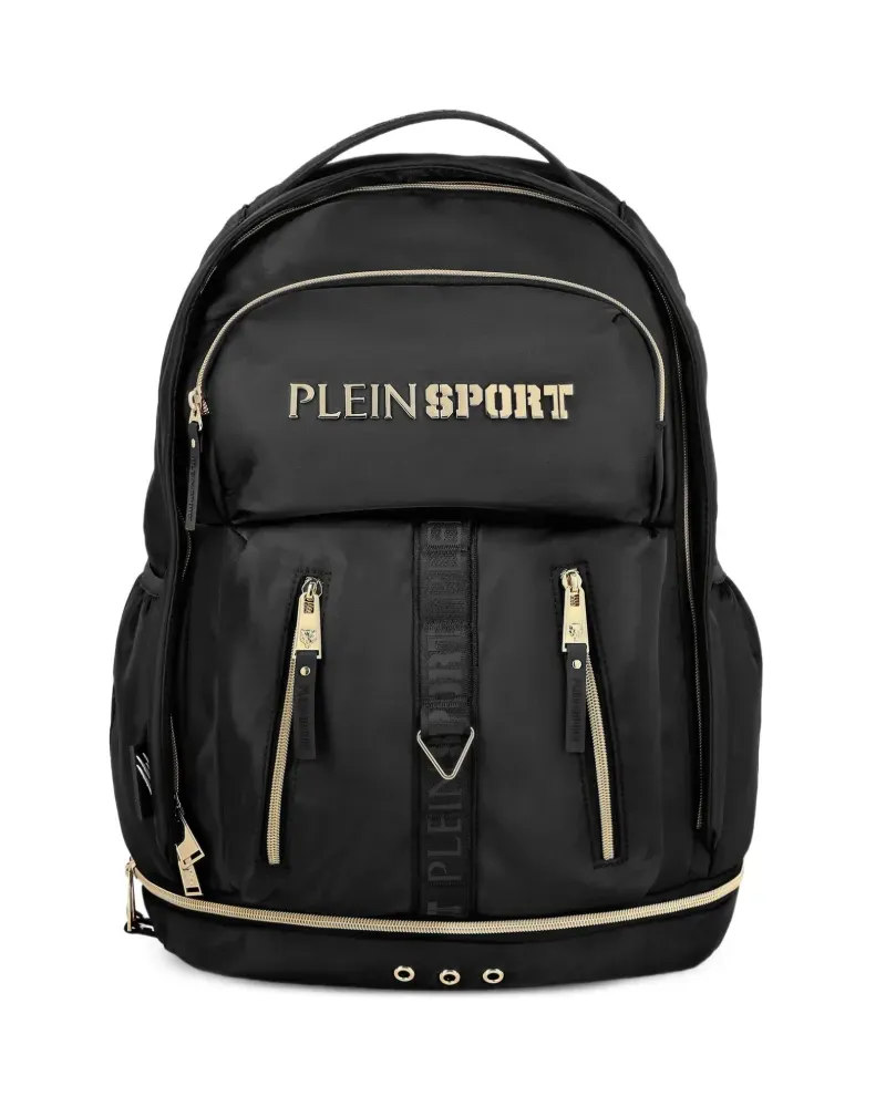 Philipp Plein logo-lettering backpack - Schwarz Schwarz
