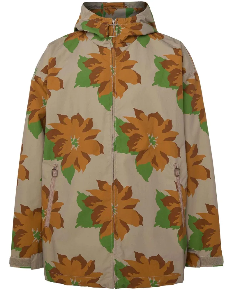 J.W.Anderson Kapuzenjacke mit Reißverschluss - Braun Braun