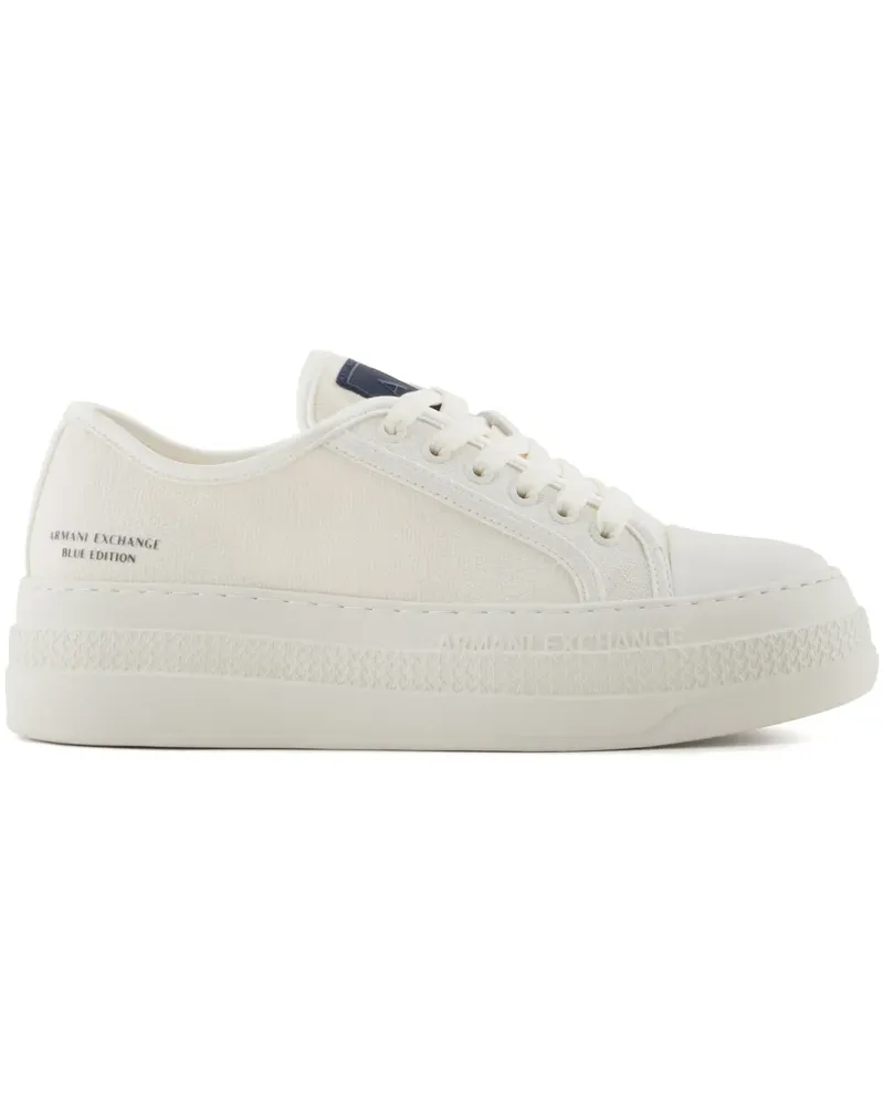 Armani Exchange Sneakers aus Canvas - Weiß Weiß