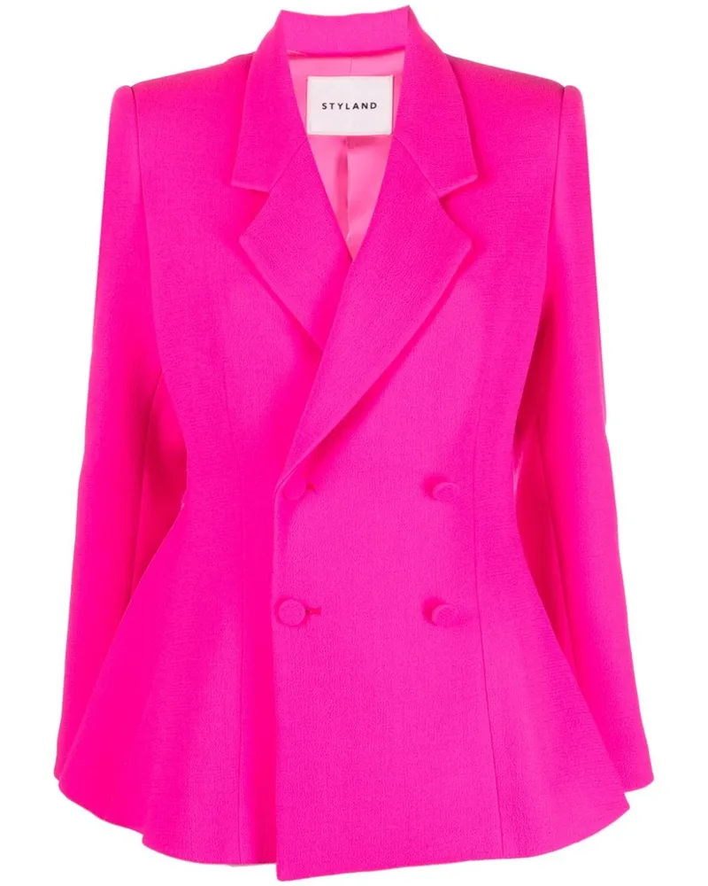 STYLAND Doppelreihiger Blazer Rosa