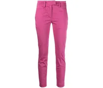Halbhohe Slim-Fit-Jeans - Rosa