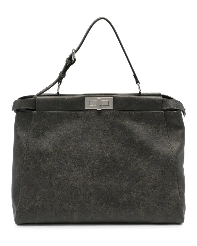 Fendi Große Peekaboo Handtasche - Grau Grau