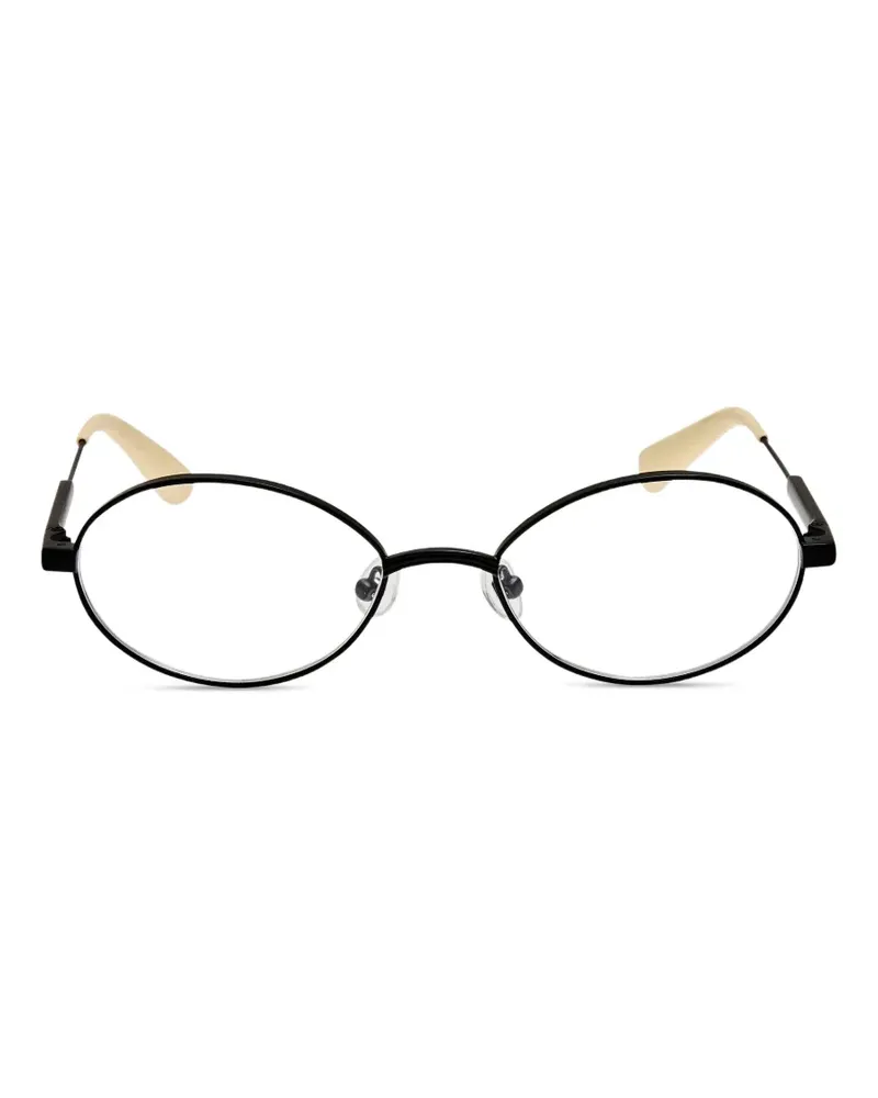 Jacquemus Brille mit rundem Gestell - Schwarz Schwarz