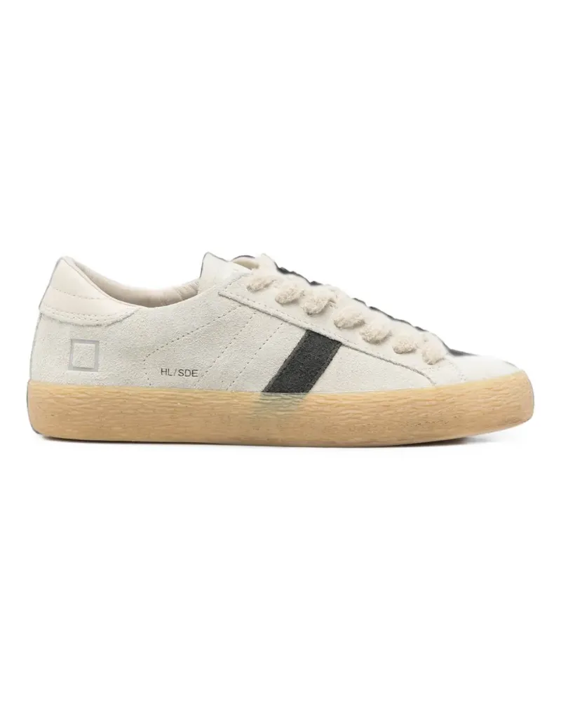 D.A.T.E. Sneakers aus Wildleder mit Logo-Print - Nude Nude
