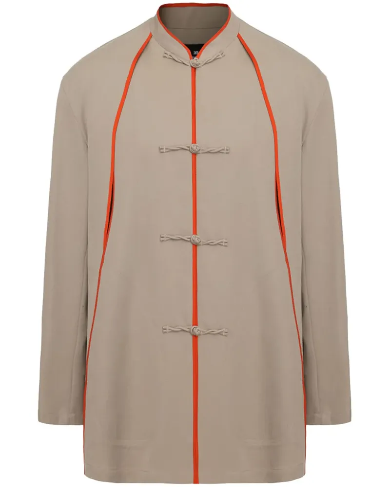 Shanghai Tang Tang Jacke mit Paspeln - Nude Nude