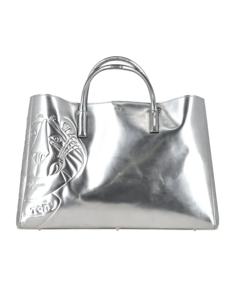 Anya Hindmarch maxi Tony Ebury Tote tote bag - Silber Silber