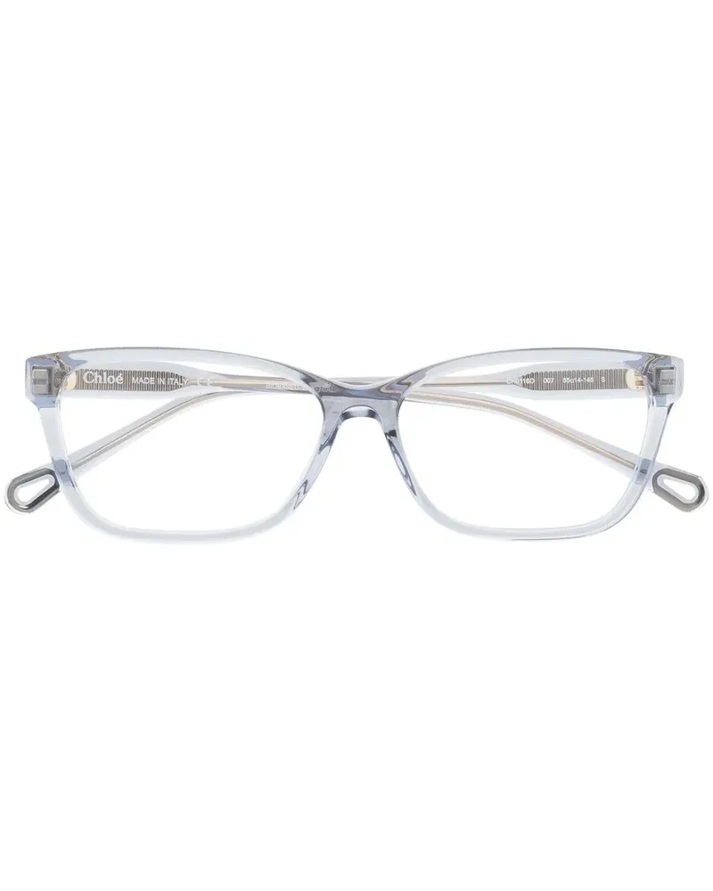 Chloé Brille mit eckigem Gestell - Blau Blau