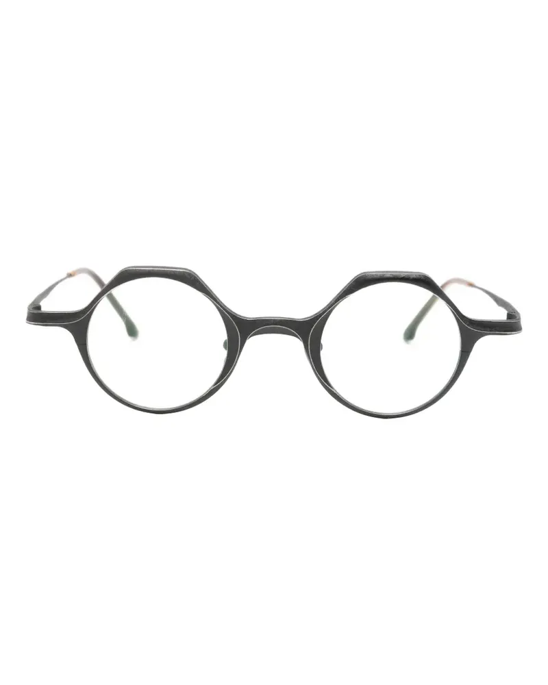 RIGARDS round-frame glasses - Schwarz Schwarz