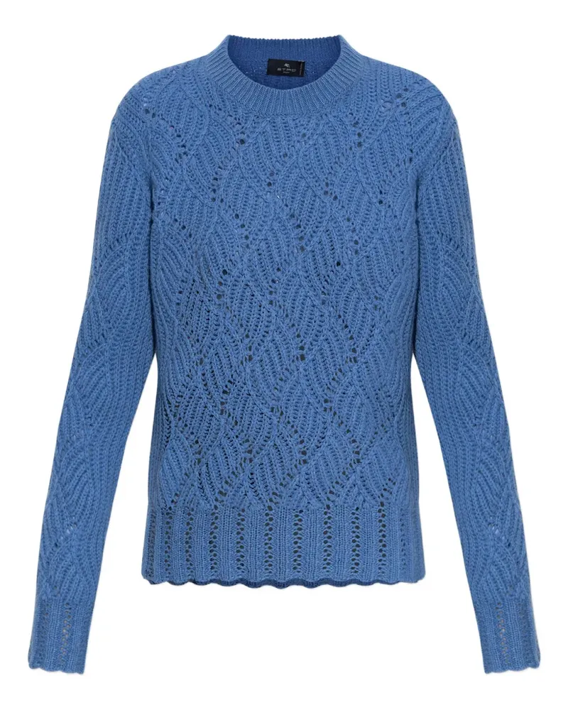 Etro Klassischer Kaschmirpullover - Blau Blau