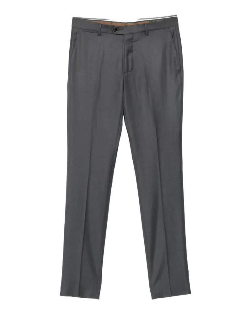 Berwich pressed-crease tailored trousers - Grau Grau