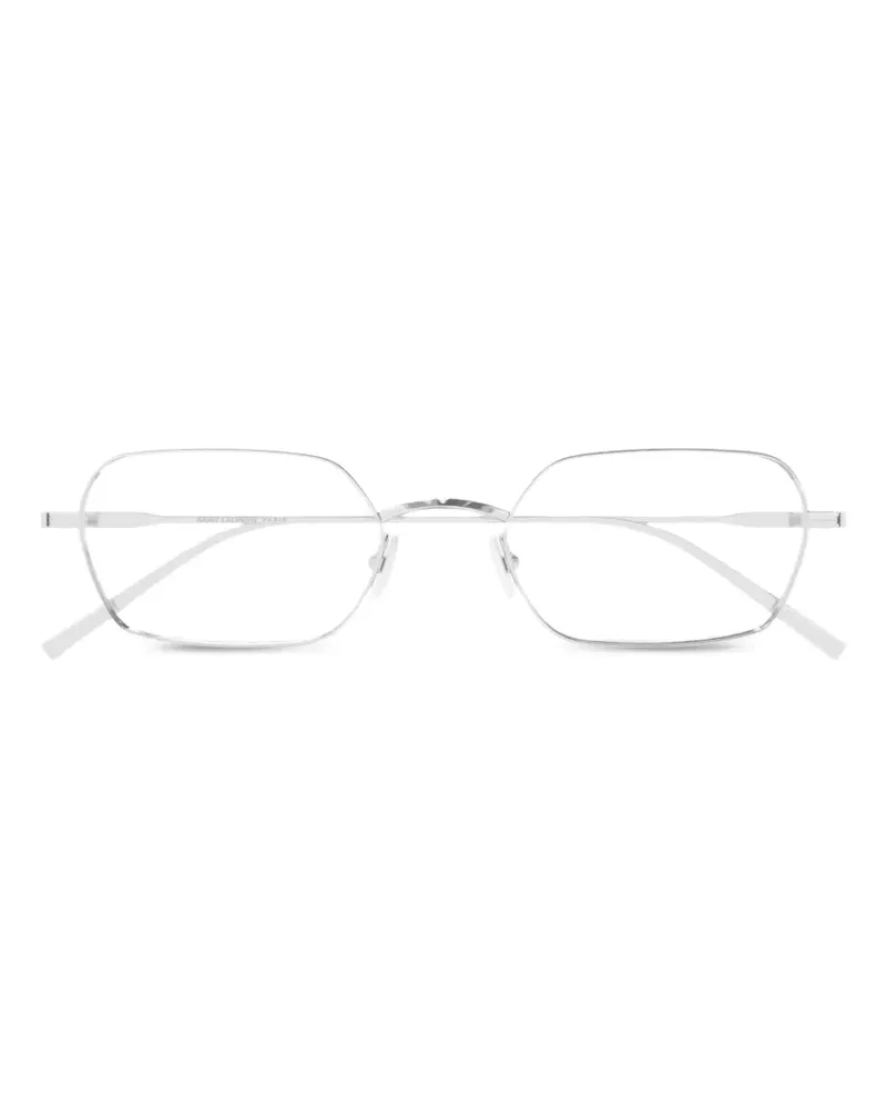 Saint Laurent Brille mit geometrischem Gestell - Silber Silber