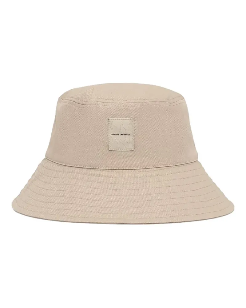 Armani Exchange Fischerhut mit Logo-Patch - Nude Nude