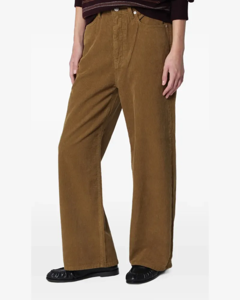 Dunst wide-leg corduroy trousers - Grün Grün