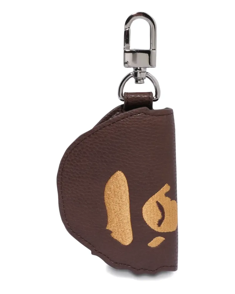 BAPE Schlüsselanhänger mit Logo-Prägung - Braun Braun