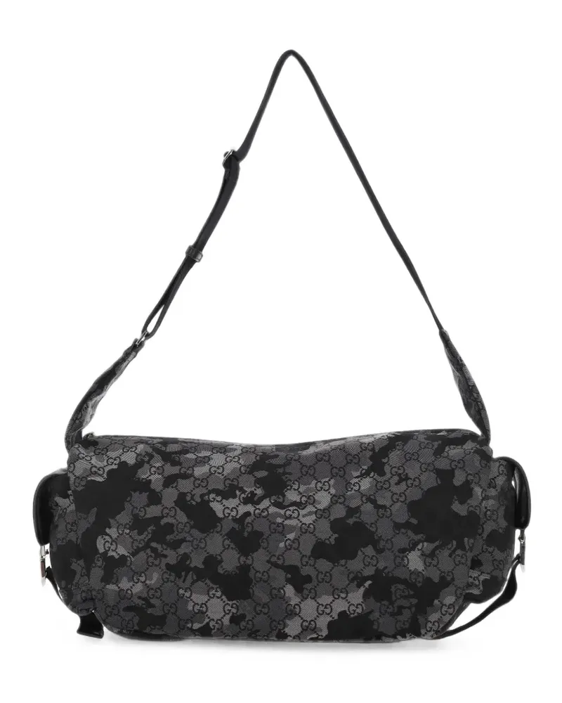 Gucci GG Schultertasche aus Canvas mit Camouflage-Print - Schwarz Schwarz
