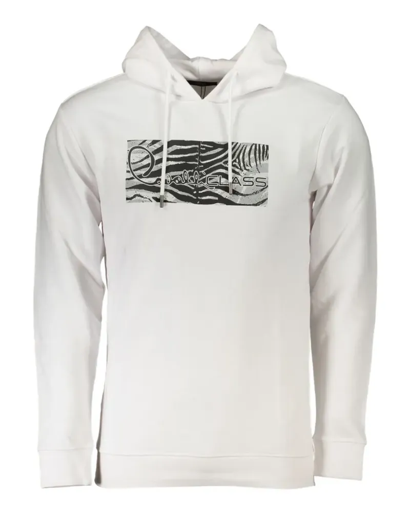 Roberto Cavalli zebra-print hoodie - Weiß Weiß