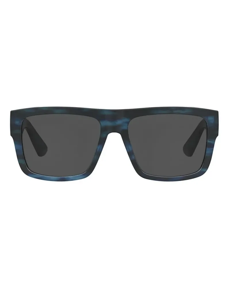 Moschino Eckige Sonnenbrille - Blau Blau