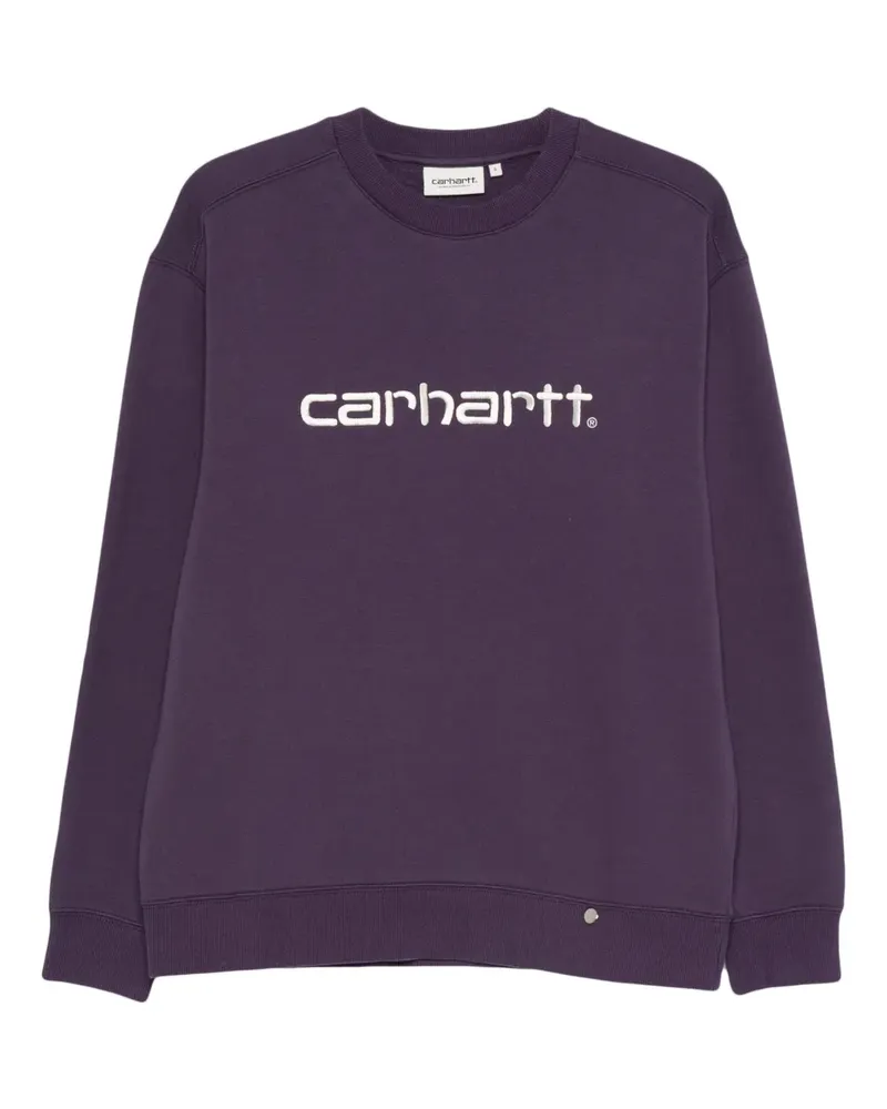Carhartt WIP Sweatshirt mit Logo-Stickerei - Violett Violett