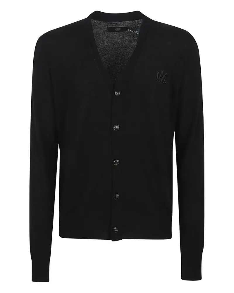Amiri Geknöpfter Cardigan mit Logo - Schwarz Schwarz