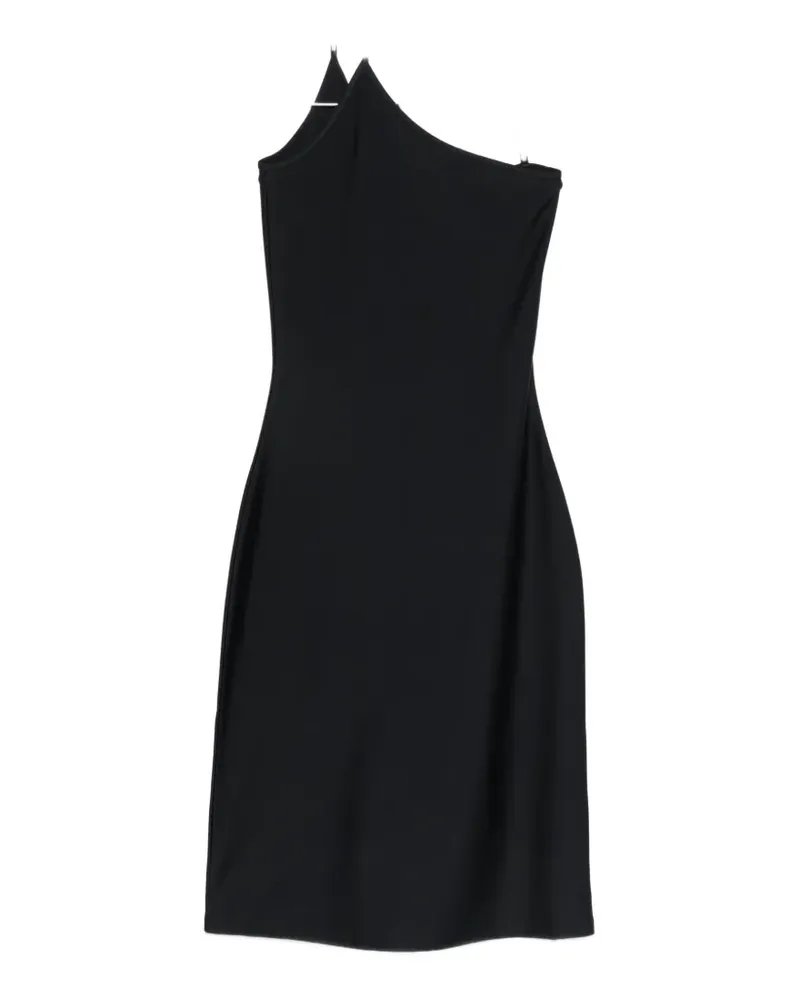 COPERNI C-logo one-shoulder midi dress - Schwarz Schwarz