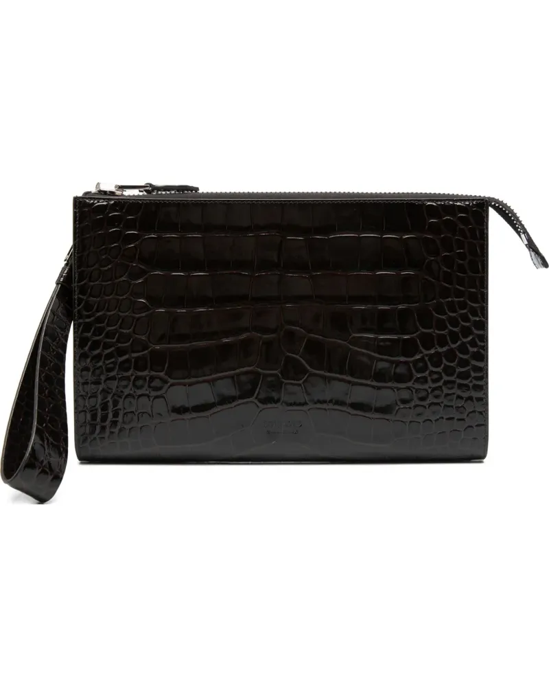 Tom Ford zip-fastening clutch - Braun Braun
