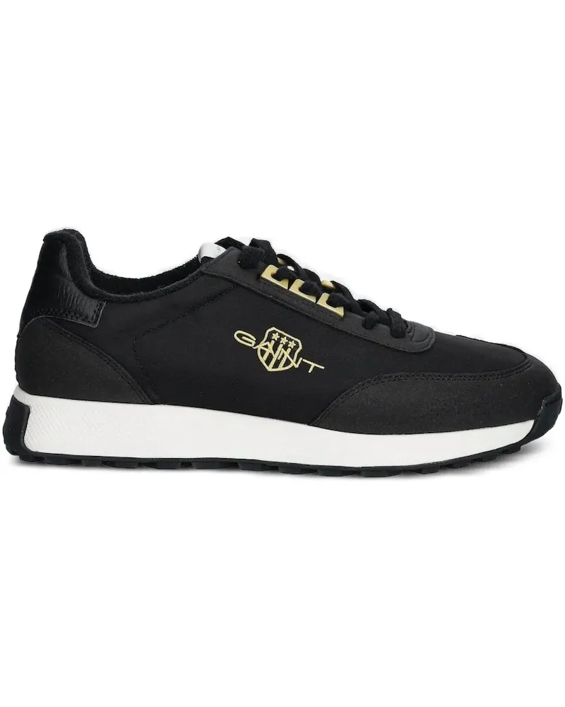 Gant Sneakers mit Logo-Stickerei - Schwarz Schwarz