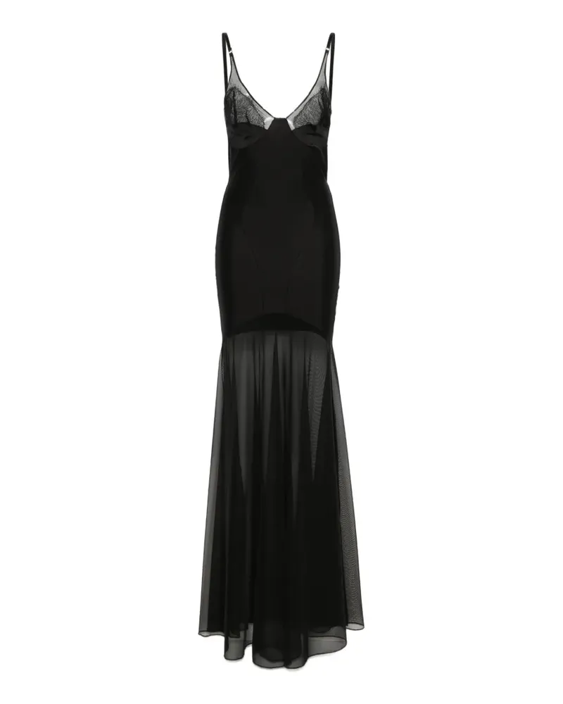 ALCHEMY tulle detail dress - Schwarz Schwarz