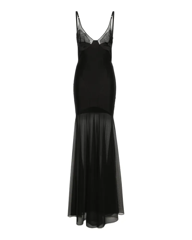 ALCHEMY tulle detail dress - Schwarz Schwarz